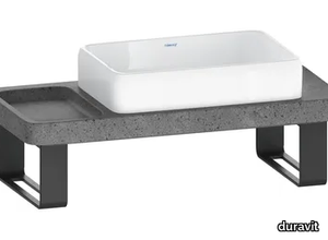 QATEGO - Lava stone washbasin countertop / washbasin _ Duravit