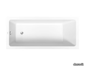 NO.1 - Rectangular built-in ceramic bathtub _ Duravit