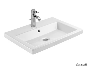 2ND FLOOR - Inset ceramic washbasin _ Duravit