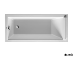 STARCK - Rectangular acrylic bathtub _ Duravit