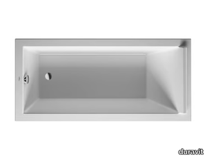 STARCK - Rectangular acrylic bathtub _ Duravit