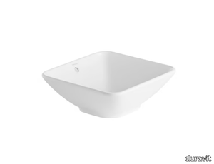 BACINO - Countertop square ceramic washbasin _ Duravit