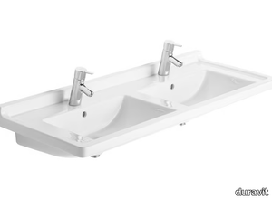 STARCK 3 - Double ceramic washbasin _ Duravit