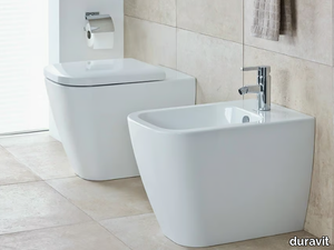 HAPPY D.2 - Back to wall ceramic toilet _ Duravit