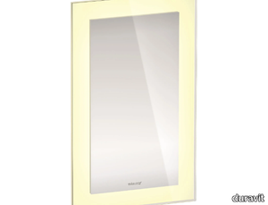 WHITE TULIP SENSOR - Wall-mounted bathroom mirror with integrated lighting _ Duravit