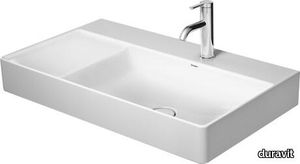 DuraSquare Washbasin, furniture washbasin asymmetric