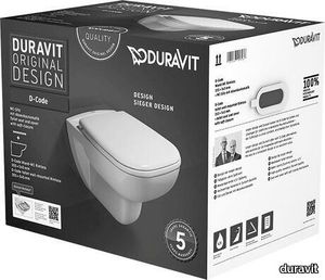 D-Code Toilet set wall-mounted