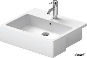 Vero Semi-recessed washbasin