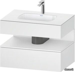 Qatego Built-in basin with console vanity unit