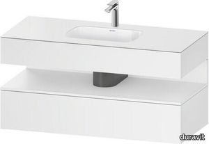 Qatego Built-in basin with console vanity unit