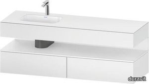 Qatego Built-in basin with console vanity unit