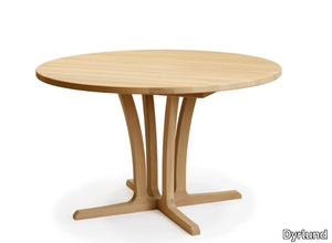 4275G0 - Round wooden dining table _ Dyrlund