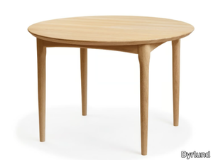 A9274E - Extending round wooden dining table _ Dyrlund