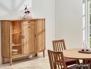 4321 - Wooden highboard with doors _ Dyrlund