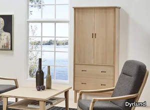 4385 - Wooden highboard with doors _ Dyrlund