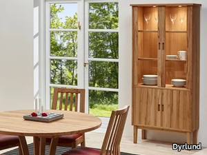 4381 - Wooden highboard with doors _ Dyrlund