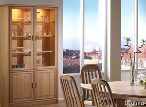 1182M - Wooden highboard with doors _ Dyrlund