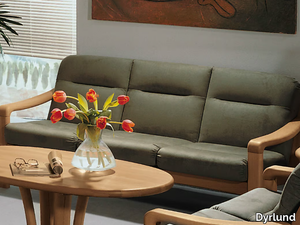1230A - 3 seater wooden sofa _ Dyrlund