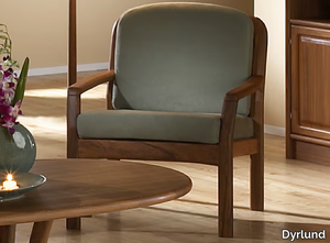 1613 - Upholstered easy chair with armrests _ Dyrlund