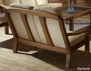 1240AH - 2 seater wooden sofa _ Dyrlund