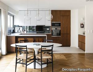 POINT DE HONGRIE LATTE - Solid wood parquet _ Décoplus Parquets