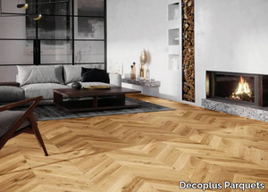 POINT DE HONGRIE RUSTIQUE NATUR - Solid wood parquet _ Décoplus Parquets