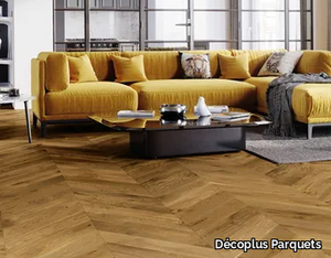 POINT DE HONGRIE AUTHENTIQUE FUME - Solid wood parquet _ Décoplus Parquets