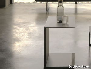 LUDWIG - Rectangular aluminium side table _ Désirée divani