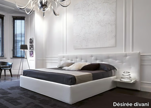 CHANCE - Double bed with high headboard _ Désirée divani