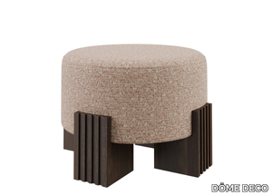 CLARK - Low fabric stool _ DÔME DECO