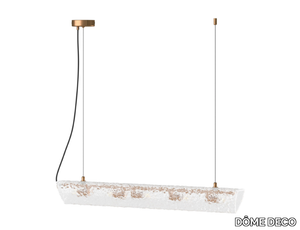 ALVA - LED glass pendant lamp _ DÔME DECO