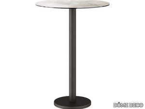 BARI - Porcelain stoneware and metal high table _ DÔME DECO