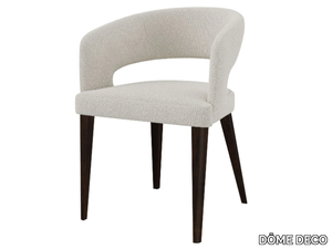 BETA - Fabric chair with armrests _ DÔME DECO