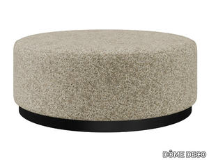 LIAM - Round fabric pouf _ DÔME DECO