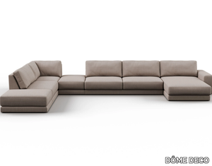 MONZA - Corner fabric sofa with chaise longue _ DÔME DECO