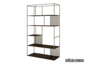 NOME - Open freestanding painted metal bookcase _ DÔME DECO