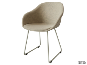 LORE SLEDGE - Sled base chair with armrests _ ENEA