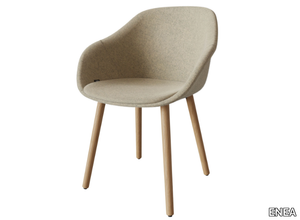 LORE WOOD - Chair with armrests _ ENEA