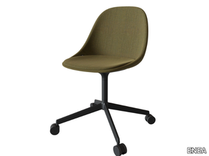 MATE CONFIDENT - With 4-spoke base swivel chair with castors _ ENEA