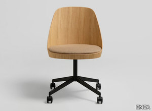 KAIAK CONFIDENT - Office chair with castors with 4-Spoke base _ ENEA