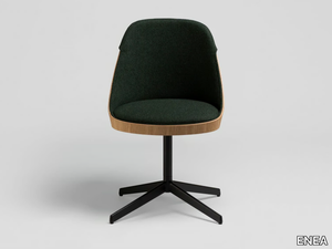 KAIAK CONFIDENT - Upholstered with 4-spoke base chair _ ENEA