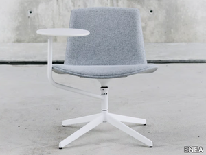 LOTTUS LOUNGE - Upholstered with 4-spoke base easy chair _ ENEA