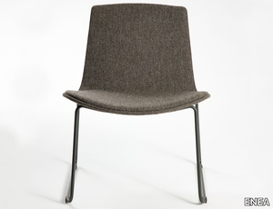 LOTTUS LOUNGE - Sled base upholstered easy chair _ ENEA