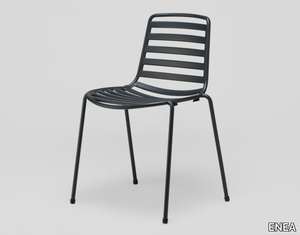 STREET - Stackable steel garden chair _ ENEA