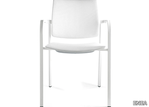 BIO - Stackable fabric chair with armrests _ ENEA