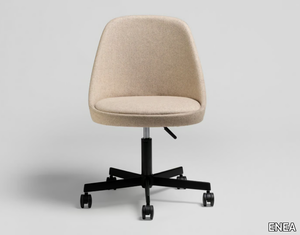 KAIAK OFFICE - Height-adjustable upholstered office chair with castors _ ENEA