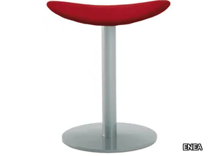 COMA - Low upholstered steel stool _ ENEA