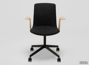 LOTTUS HIGH - Office chair with castors with armrests with 4-Spoke base _ ENEA