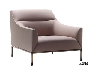 CURVE - Fabric armchair with armrests _ ENNE