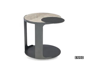 OCEAN - Round side table with storage space _ ENNE